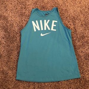 Blue Nike Workout Tank Top